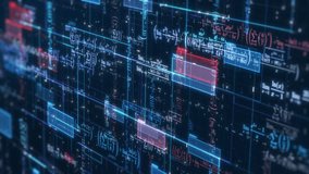 Complex futuristic network with math expressions and equations, concept of ai assistant, machine learning, neural network, science and technology (3d render) - Powered by Shutterstock - Get 15% off with code: PIKWIZARD15