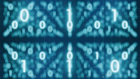 A mesmerizing digital animation of binary code flowing in a futuristic environment, perfect for technology, finance, or data visualization projects. Ideal for presentations and educational content. - Powered by Shutterstock - Get 15% off with code: PIKWIZARD15