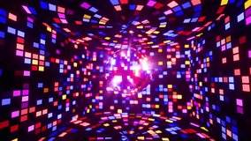 Immersive Disco Ball Animation with Surrounding Light Patterns. Looped animation. - Powered by Shutterstock - Get 15% off with code: PIKWIZARD15