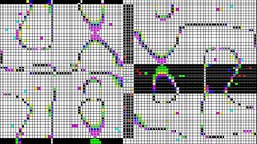 Abstract hypnotic disco mosaic colorful square shapes. Psychedelic disco pixel art deformation animated curved shapes animation. Hippie tie dye design for night clubs, festival, techno, rave, trance	
 - Powered by Shutterstock - Get 15% off with code: PIKWIZARD15