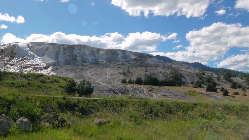 Mammoth Hot Springs in Yellowstone National Park
