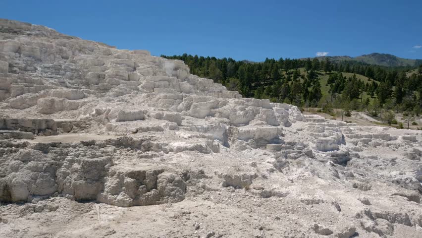 Mammoth hot springs, Yellowstone National Park.