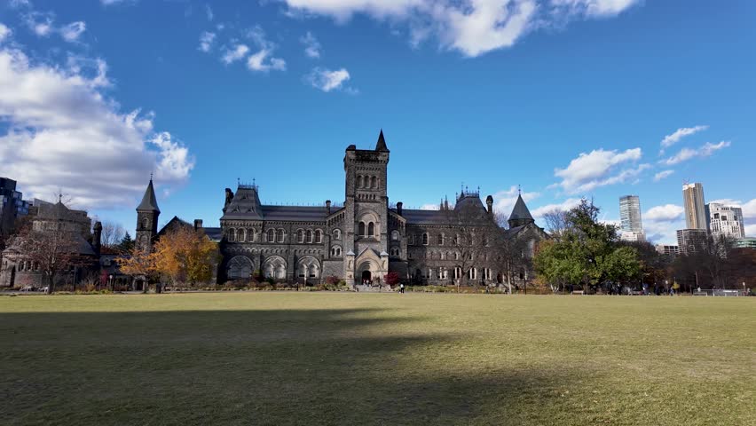 View of the University of Toronto 4K