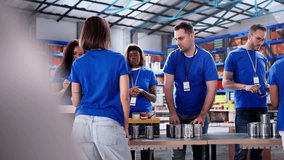 Food Bank Volunteer Community Packing Donation. Non Profit Aid And Support - Powered by Shutterstock - Get 15% off with code: PIKWIZARD15