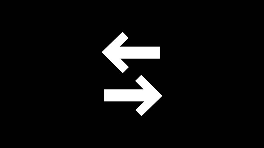 Two bold arrows pointing opposite direction pointing background. direction, exchange, navigation, balance. digital interfaces, apps, navigation systems, effectiveness, choice, movement, communication.