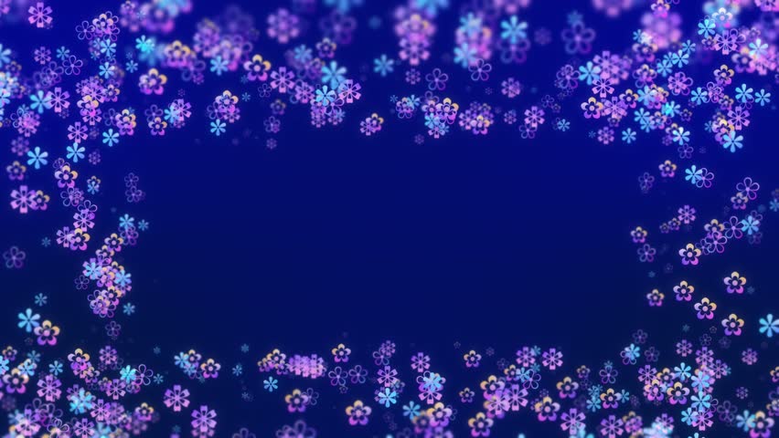 Floral frame flowers blossom vibrant frame background. copy space. flower watercolor frame floral. Flower corner frame appearing for wedding valentine. greeting card International friendship day 3D 4K