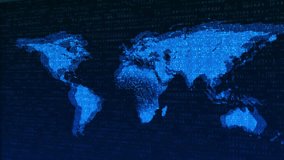 Global network business connection. Hi-tech HUD circles World map point and line composition. hologram, blue, globalization, growth and technology concept. Ai big data science, innovation future tech - Powered by Shutterstock - Get 15% off with code: PIKWIZARD15