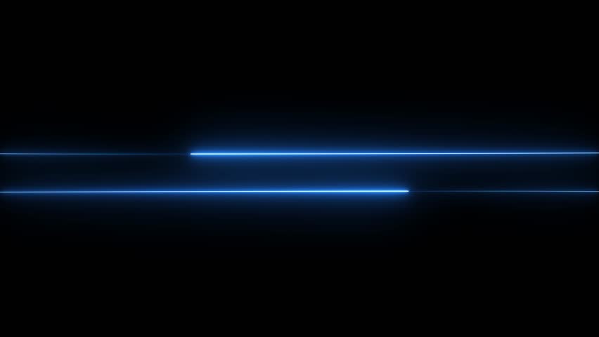 abstract neon line saber frame, Glowing neon line light Black Background	