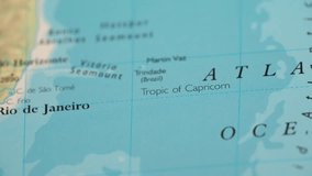 View of the Atlantic Ocean on a world map 4K - Powered by Shutterstock - Get 15% off with code: PIKWIZARD15