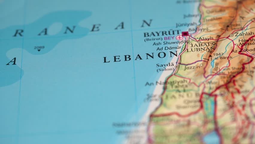 Lebanon highlighted on a world map 4K - Powered by Shutterstock - Get 15% off with code: PIKWIZARD15
