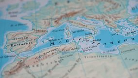 View of the Mediterranean Sea on a world map 4K - Powered by Shutterstock - Get 15% off with code: PIKWIZARD15