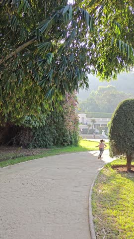 the beauty of the Hamma botanical garden, with the Martyr