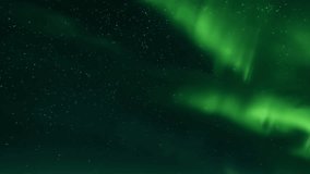 Northern lights, aurora borealis dancing in night horizone, nature color starry skies in beautiful season, stars moving and rotating. Abstract background, nice real footage. - Powered by Shutterstock - Get 15% off with code: PIKWIZARD15
