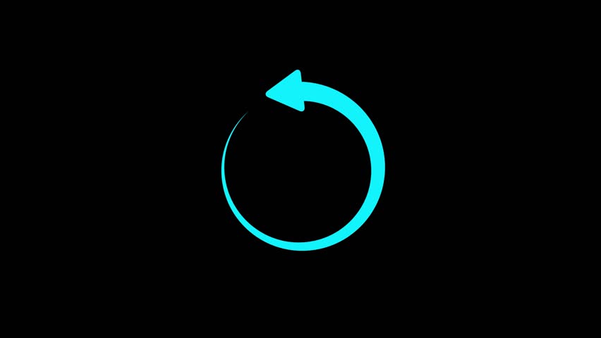 Reload icon animation . Rotating circular with arrows, Colorful Rotating Recycle or Cycle Symbol . Reload network, Loading circle animation. loading icon, animated .