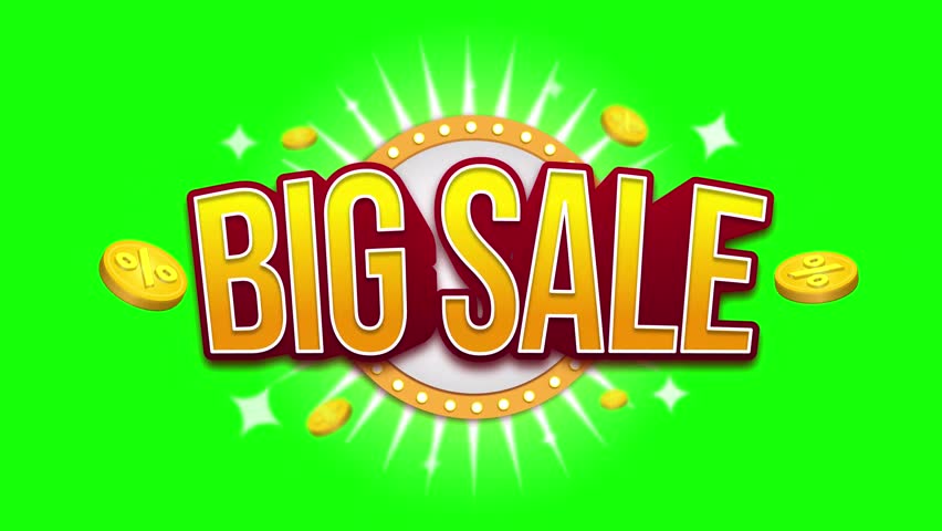 3D Big Sale Text Animation Video with a bold yellow and red theme. Perfect for ads, promos, and marketing.