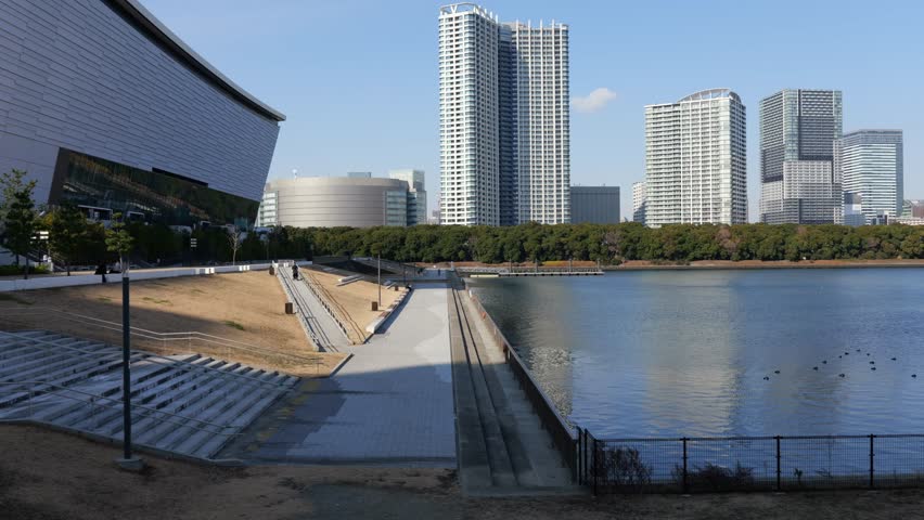 Ariake Shinsui Seaside Park, Tokyo Japan January 2025
