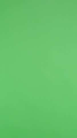 Film slate clapping on green screen for video production