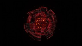 3D futuristic sphere with dots and lines. Digital network connection with dynamic data flow. Abstract artificial intelligence. Data processing and computational analysis. Big data technology concept. - Powered by Shutterstock - Get 15% off with code: PIKWIZARD15