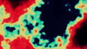 Heat map background. Temperature distribution and data analysis. Liquid infrared thermographic animation with dynamic thermal changes. Abstract thermal gradient. - Powered by Shutterstock - Get 15% off with code: PIKWIZARD15