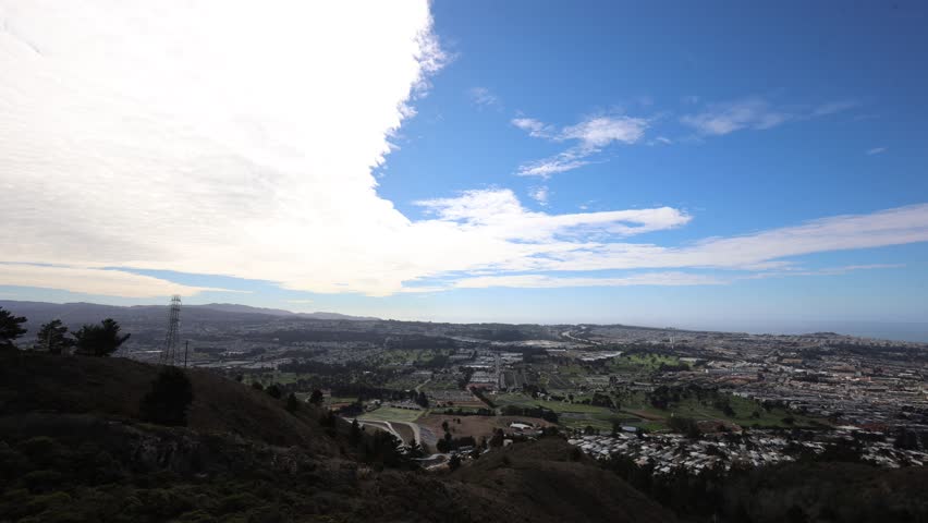 Aerial video of Mount Saint Helena, California, USA