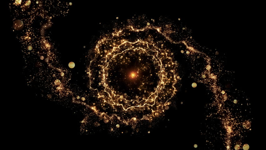Gold Particle Streaks Revealer Transition