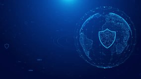 Shield Icon Cyber Security secure network shield, illustrating concepts of data protection on a global. Keyhole icon cyber data security privacy idea Cyber defense online payments, digital wallet - Powered by Shutterstock - Get 15% off with code: PIKWIZARD15