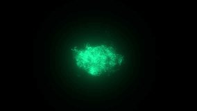 Magic Green Particle Loop Animation. Sci-fi Particles. Abstract Particles. Particle Smoke Animation. Energy Particle. Loop Animation - Powered by Shutterstock - Get 15% off with code: PIKWIZARD15