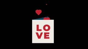 Animation graphic representation of like love massage, notification video element, emotikon, full of love, comment, and share logos with numbers or views increasing. social media, viral post - Powered by Shutterstock - Get 15% off with code: PIKWIZARD15