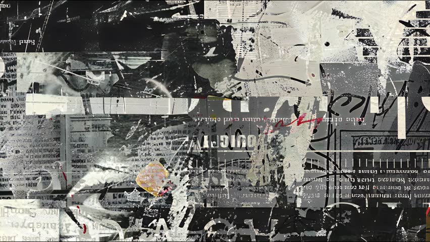 4k Looped Animated Abstract Grunge Texture Overlay Background