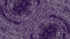 Digital composition with pulsating code rings. 3d rendering loop animation 4K. 3D Illustration - Powered by Shutterstock - Get 15% off with code: PIKWIZARD15