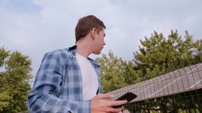 Solar energy engineer calculating efficiency and optimizing solar panel performance for maximum energy output. - Powered by Shutterstock - Get 15% off with code: PIKWIZARD15