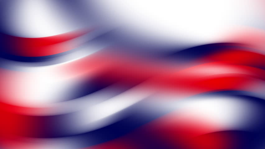Red, white, blue flowing abstract curves suitable for patriotic themes, graphic design projects, background graphics, and promotional materials. looping animation background
