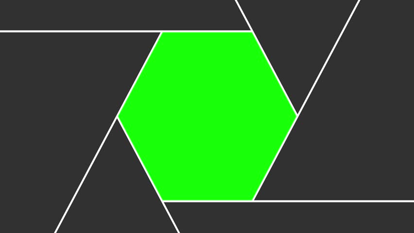 Camera Aperture Transition Diaphragm Open and close in Green Screen. f stop Adjustment for more light and Focal Length.	
