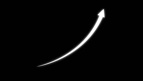 Abstract arrow business growth chart icon animation. Financial bar graph animation. - Powered by Shutterstock - Get 15% off with code: PIKWIZARD15