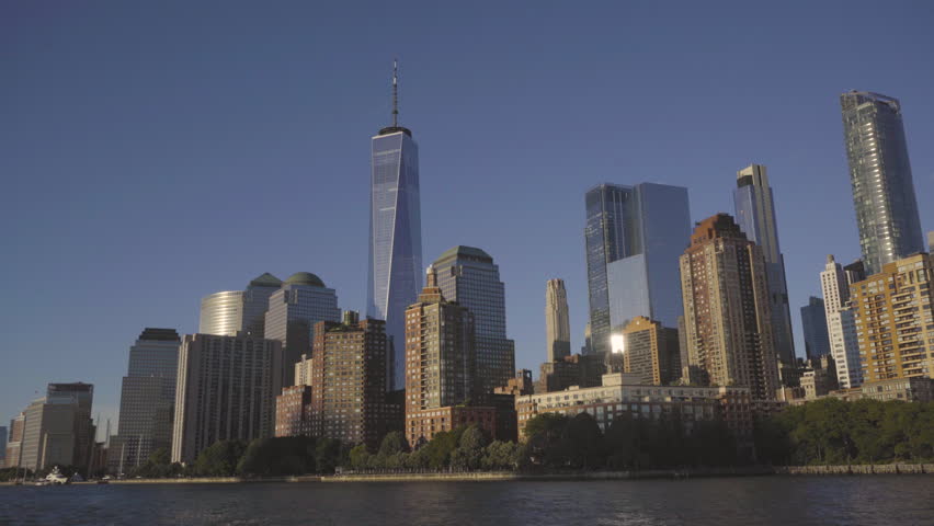 One World Trade Center and Manhattan Skyline from the Hudson in New York