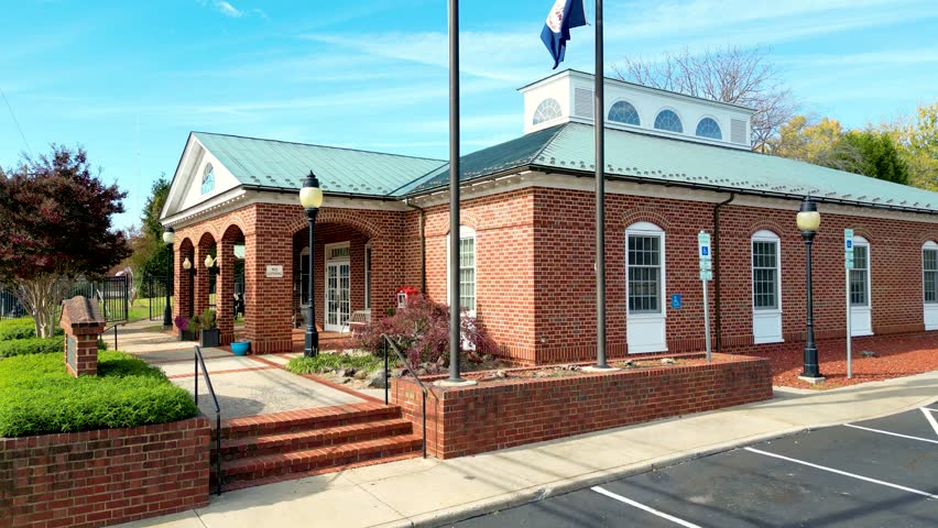 The historic museum in Appomattox in Virginia
