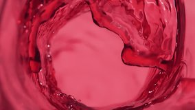 Slow motion Red grape Juice pours into a glass forming a beautiful wave. High quality 4k footage - Powered by Shutterstock - Get 15% off with code: PIKWIZARD15
