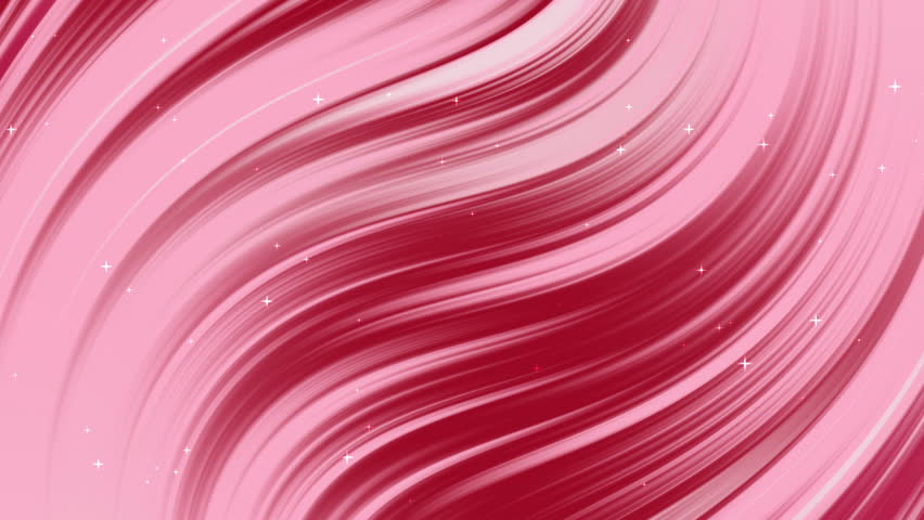 Animated of Pink and red abstract swirling lines with white stars suitable for backgrounds, graphic designs, invitations, and art projects. 4k