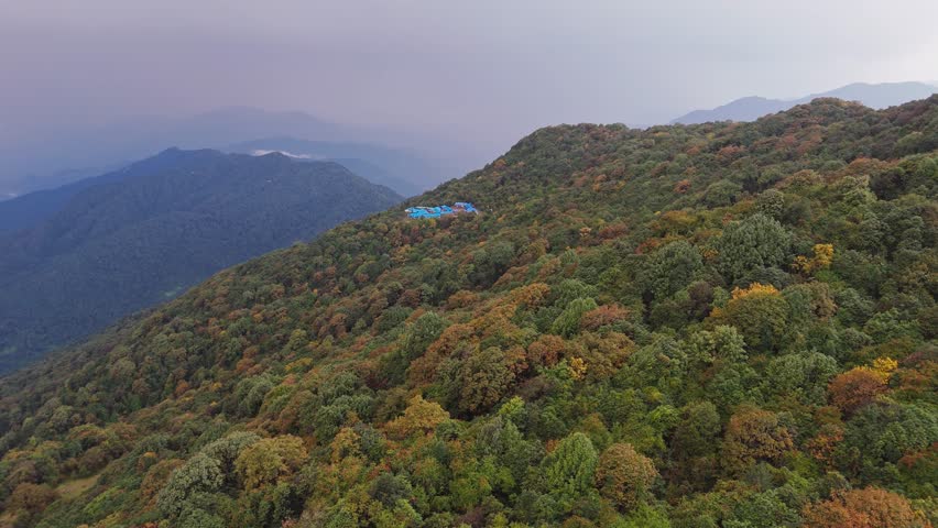 Beautiful landscape scenery of Nepal mountain.