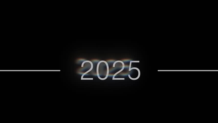 Time travel, white numbers counting down to the past. Time machine. 4k video for your project.