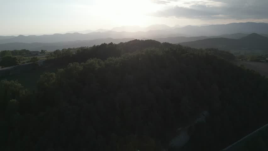 Drone shots in the mountain