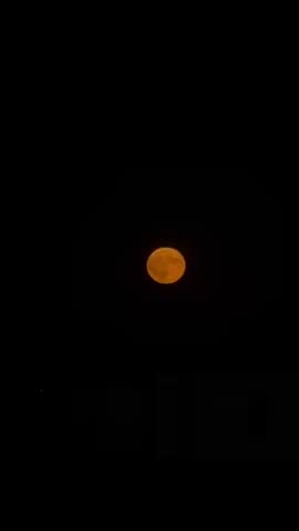 Full moon in the night sky