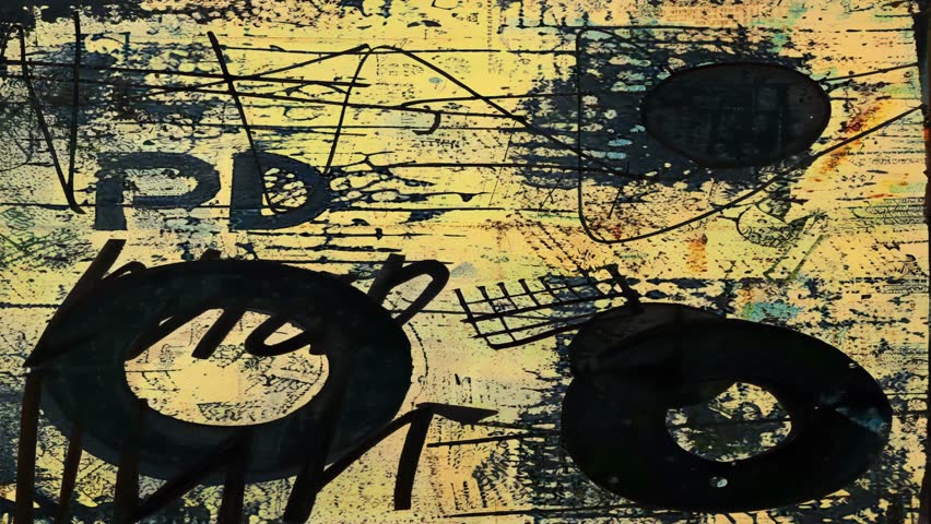 4k Looped Animated Abstract Grunge Texture Overlay Background
