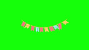 Cheerful animation with balloons, birthday cake and confetti. Perfect for beautifying birthday party invitations or promotional materials!, animation, green screen background - Powered by Shutterstock - Get 15% off with code: PIKWIZARD15