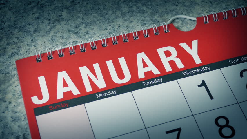 Months Pass On Calendar, Time Passing, Lost Time Concept
