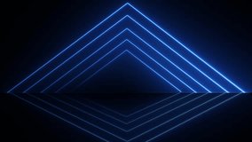 Neon arrows design texture pattern abstract wallpaper live performance concert. glowing neon arrows with white moving lines stage loop animated background. lights technology modern futuristic empty bl - Powered by Shutterstock - Get 15% off with code: PIKWIZARD15