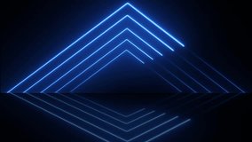 Neon arrows design texture pattern abstract wallpaper live performance concert. glowing neon arrows with white moving lines stage loop animated background. lights technology modern futuristic empty bl - Powered by Shutterstock - Get 15% off with code: PIKWIZARD15