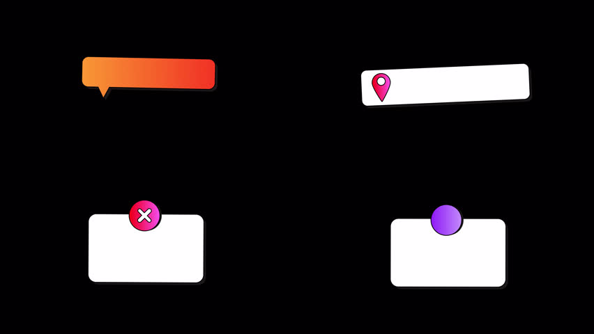 UI Elements Part 02 motion graphics pack features 34 vibrant, hand-drawn animations, including buttons, panels, and icons designed for digital interfaces. 4K resolution and alpha channel