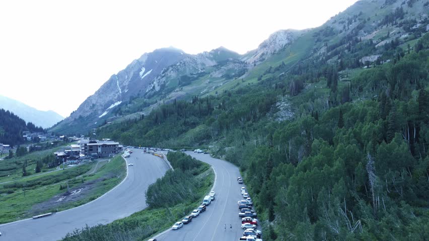 Aerial View of Albion Basin, Utah