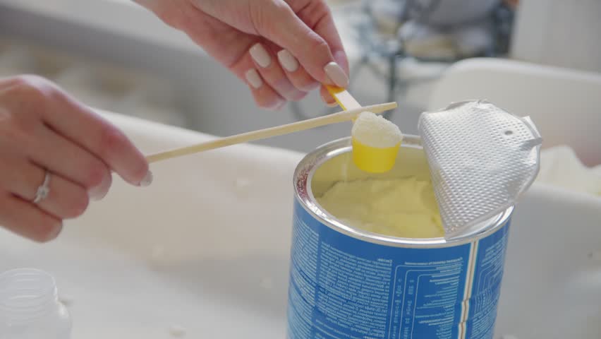 Preparation of infant formula for a child